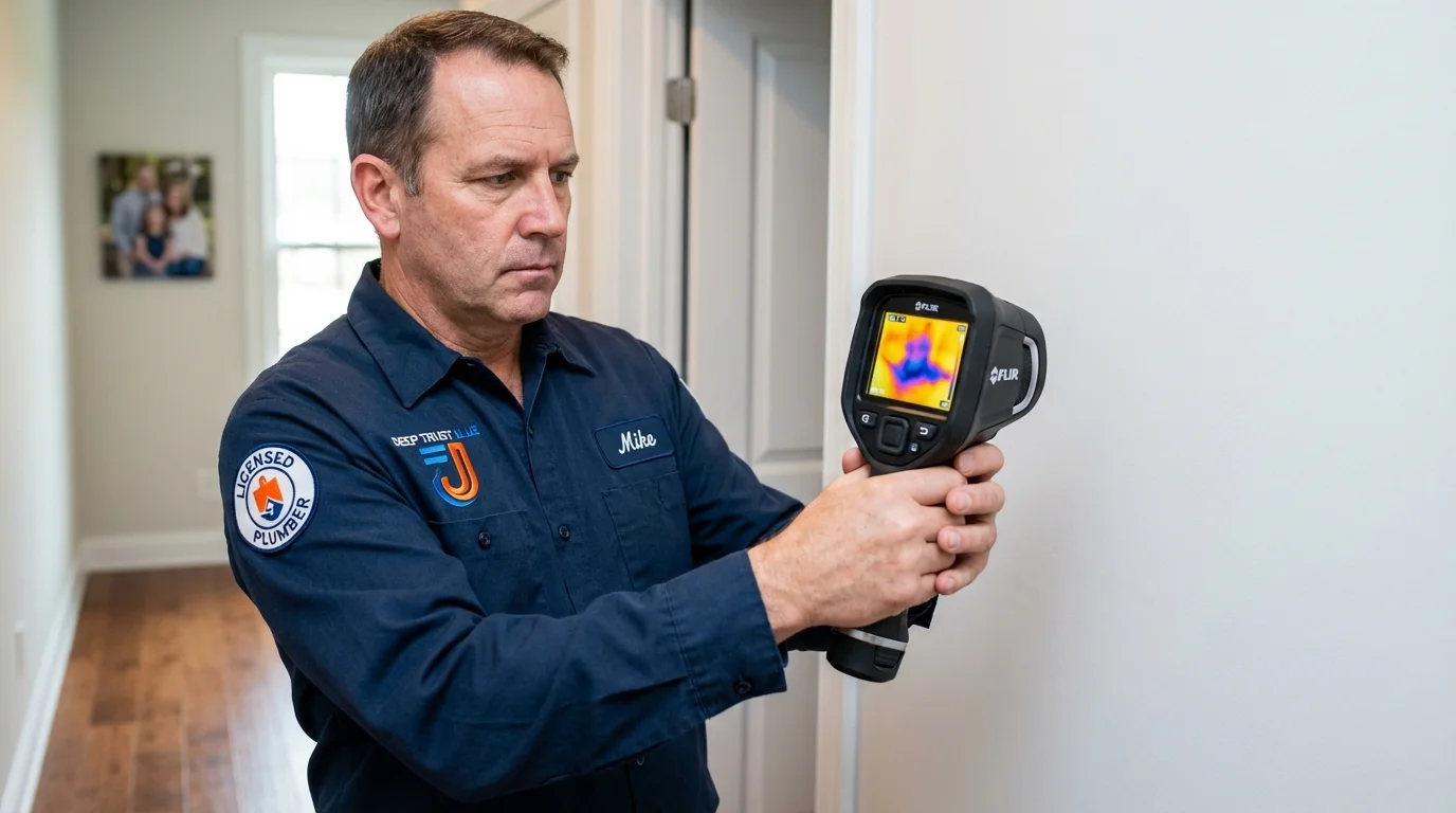 Thermal imaging leak detection by Johns Plumbing LLC in Henagar